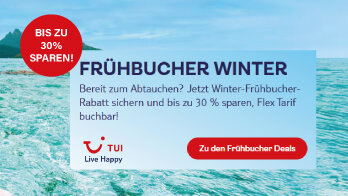 Winter Frühbucher-Rabatt: Bis zu 30% Rabatt